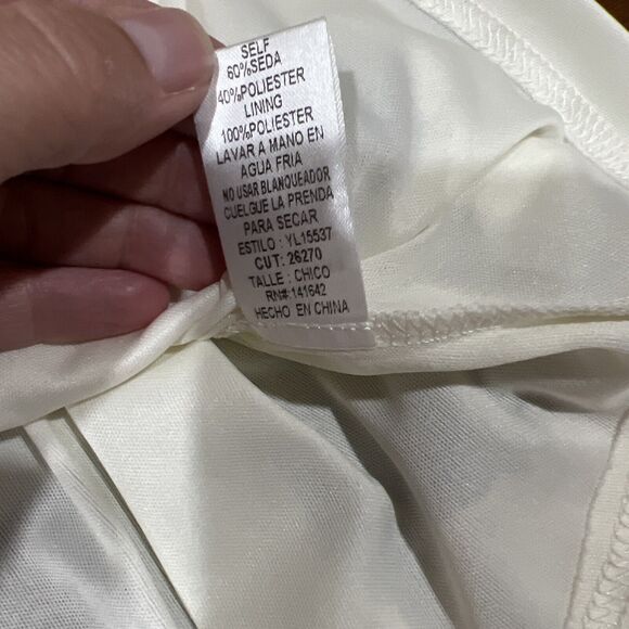 Ya Los Angeles Dress Small Peated White Snake Animal Print Safari‎ Boho - Picture 12 of 14